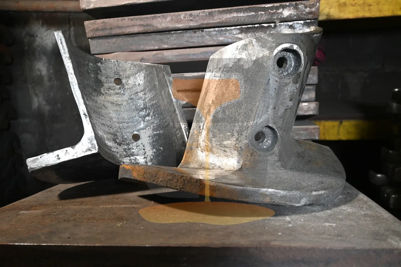 Steel part — detail view